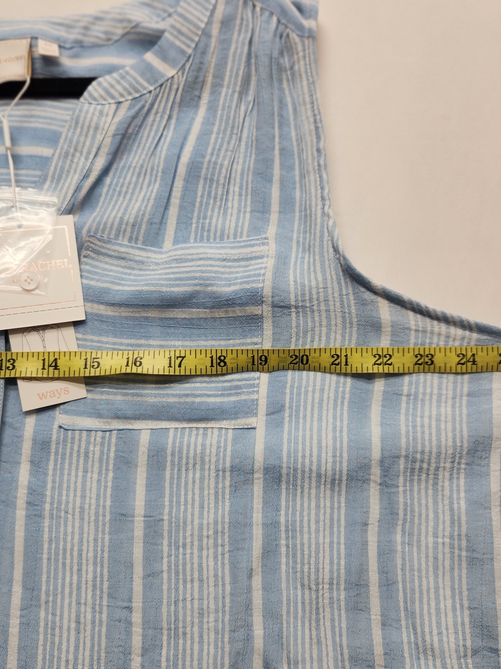 ⭐ NWT Zac & Rachel Sleeveless Button Up Top Lightweight Summer Casual 2XL - Picture 7 of 9